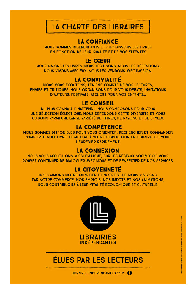 Charte des libraires indépendants Charte des libraires indépendants
